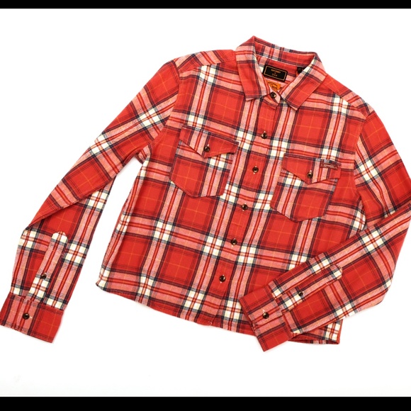 Superdry Tops - NWT Plaid shirt (SuperDry)